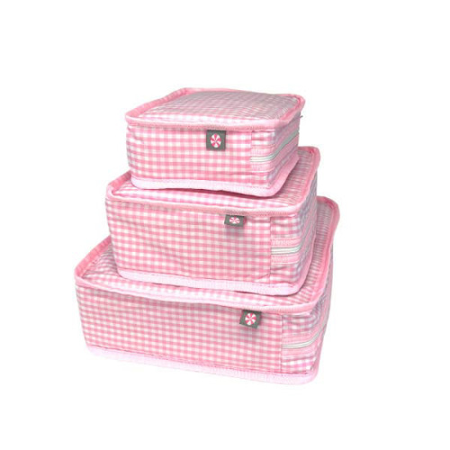 Patterned Packing Cubes - pink
