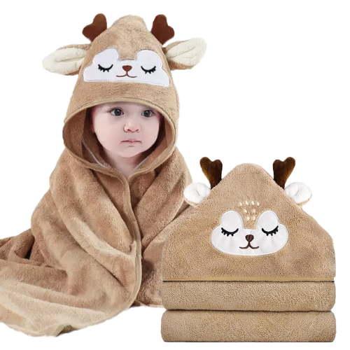 ROXANEPIG Hooded Baby Towels - Premium Ultra Soft Organic Baby Bath Towel – Absorbent and Hypoallergenic Towels for Baby Boy Girl, Toddler, Newborn Essentials