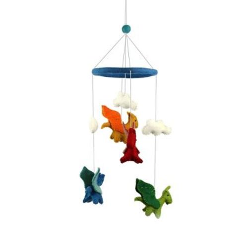 Slickblue 20" Handmade Felt Mobile - Perfect for Nursery or Kids' Room, Available in Multiple Designs