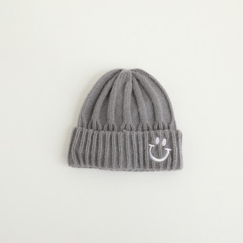 Baby Embroidered Smile Knitted Beanie