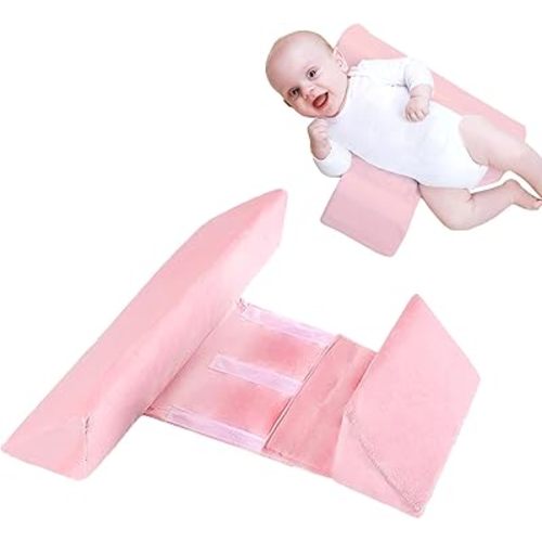 Wedge Pillow for Newborns Adjustable 45-Degree Provides Front and Back Support for a Comfortable Sleep Experience