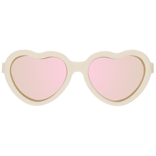 Sweet Cream Heart | Rose Gold Polarized Mirrored Lenses
  
  
  
  – Babiators Sunglasses