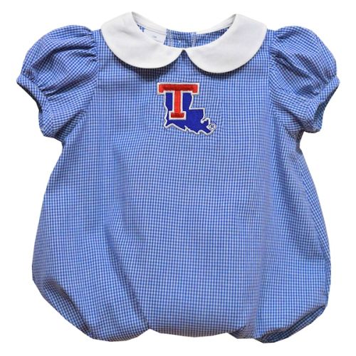 Louisiana Tech Bulldogs Vive La Fete Girls Infant Puffy Bubble Dress - Royal