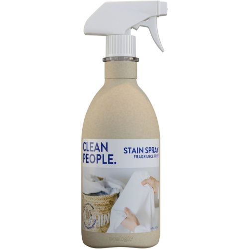 Clean People Stain Remover Spray - Natural Plant & Mineral-Based Ingredients - Non-Toxic Laundry Spot Treatment for Food, Pet & Baby Stains - Boosted with Enzymes - Fabric Safe - 16oz