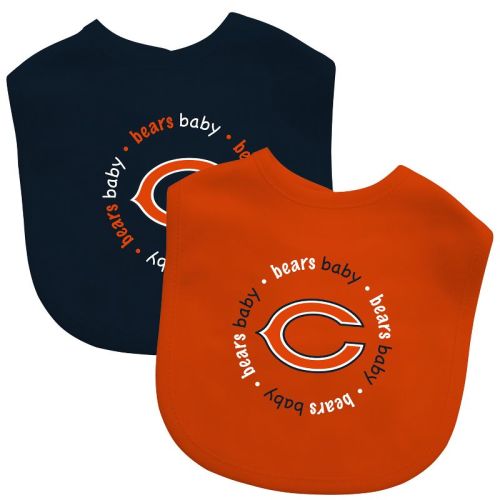BabyFanatic Officially Licensed Unisex Baby Bibs 2 Pack - NFL Chicago Bears