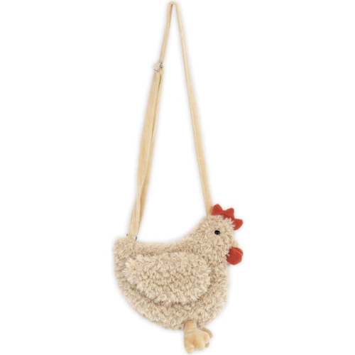 Hazel Hen Cross Body Purse, Tan - MON AMI | Maisonette