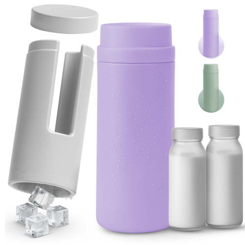 Portable Breast Milk Cooler Bottle: 30H Cooling Time, 2 x 150ml/5Oz BPA-Free Breastmilk Storage Bottles, Breastmilk Cooler with Durable Thermos Container, Travel Breastfeeding Milk Chiller for Baby