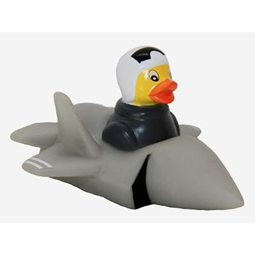 Air Force Rubber Duck, Brand, Showing Mighty US Air Force Modern F35 Special Rubber Duck, Birthday Baby Shower Party US Patriotic Themed General Gift