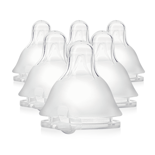 Evenflo Balance Plus Standard Neck Nipples for use with Evenflo Balance Plus Standard Neck Bottles, Fast Flow for 8 Months and up, 6-Pack