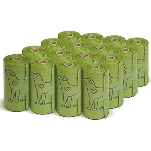 240 Count 13” x 9”Dog Poop Bags Rolls, Leakproof Strong & Sturdy Waste Bags for Doggie Cat Pet