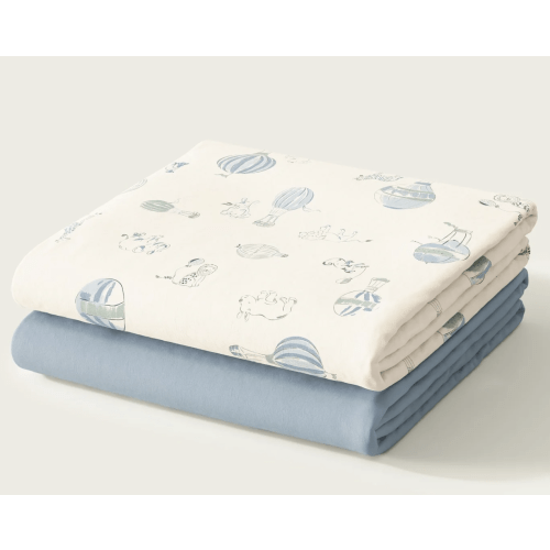 Balloon Race Crib Sheet Set (size- mini crib)