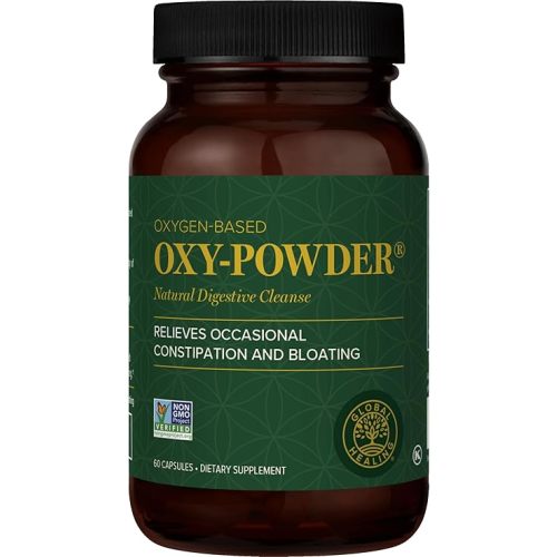 Global Healing Oxy-Powder Colon Cleanse, Constipation Relief for Women & Men, Magnesium Oxide Colon Cleanser & Detox for Weight Loss, Gut Cleanse Detox for Women and Men