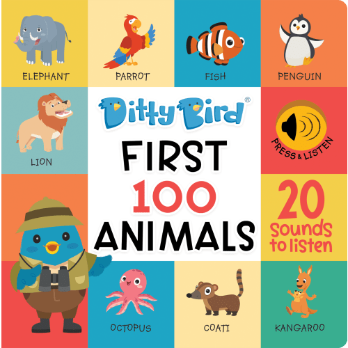 Ditty Bird Baby Book - First 100 Animals
