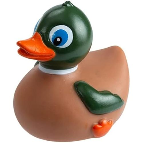 Mallard Rubber Duck for Jeep Dashboard, Bath Toy & Pool Decor – No Holes, Upright Floating, Waterproof & Balanced Design, Baby Shower Birthday Gift for Kids, Nature Birds Lovers