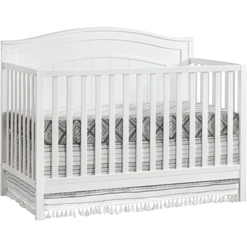 Oxford Baby North Bay 4-in-1 Convertible Crib, Snow White, GreenGuard Gold Certified