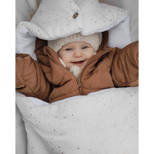 100% organic muslin cotton Baby footmuff, Baby sleeping bag for stroller/ pram, Oeko-tex standard muslin Fubsack, Baby shower gift