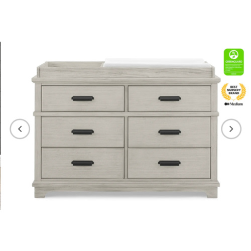 Asher 6 Drawer Dresser with Changing Top - Delta Children