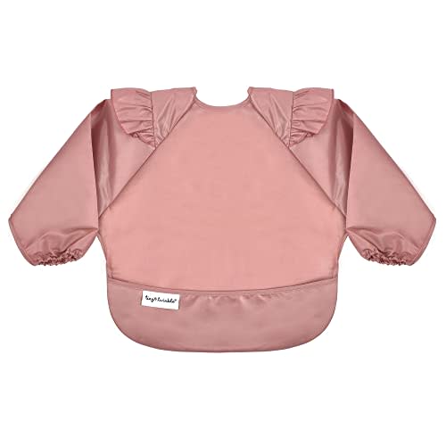 Tiny Twinkle Mess Proof Baby Bib, Full Sleeve Bib Outfit, Waterproof Bib for Toddlers, Machine Washable, Tug Proof Closure