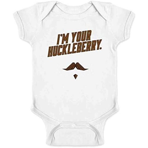Pop Threads Im Your Huckleberry Western Quote Funny Vintage Infant Baby Boy Girl Bodysuit