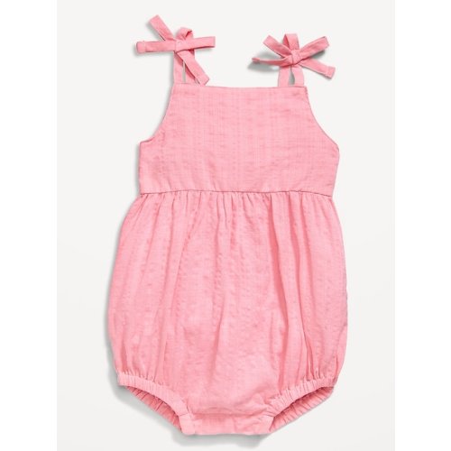 Sleeveless Tie-Knot One-Piece Romper for Baby