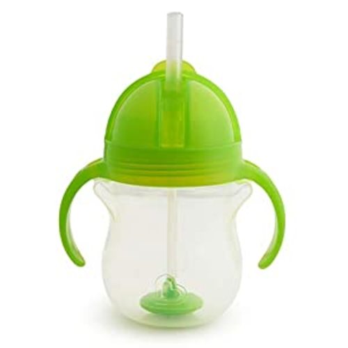 Amazon.com: Munchkin® Any Angle™ Weighted Straw Trainer Cup with Click Lock™ Lid, 7 Ounce, Green : Home & Kitchen