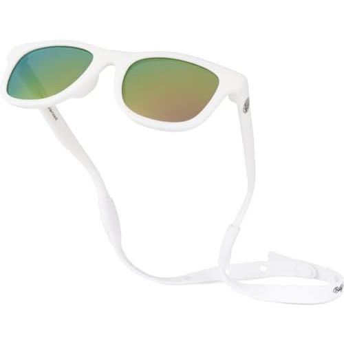 Polarized Baby Sunglasses With Strap - Unbreakable Flexible Infant Sunglasses For Toddlers Newborns 0-24 Months
