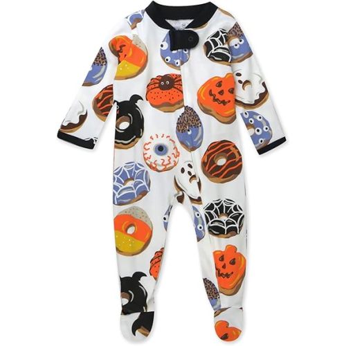 HonestBaby Baby Celebration Sleep & Play Footed One-Piece Pajama Sleeper 100% Organic Cotton