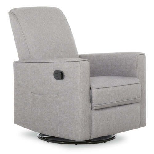 Evolur Raleigh Upholstered Plush Seating Glider Swivel — buybuy BABY