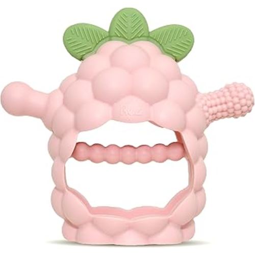 RaZberry Grip Silicone Teether Toy - Pink