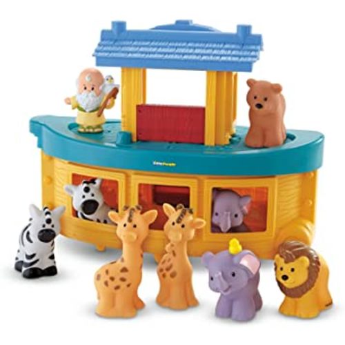 Fisher-Price Little People Toddler Playset, Noah's Ark, Toy Boat with 9 Figures for Preschool Pretend Play Ages 1+ Years