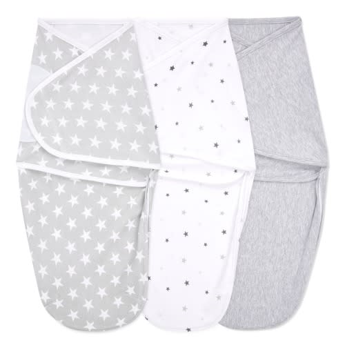aden + anais twinkle baby cotton easy swaddle size 0-3 months