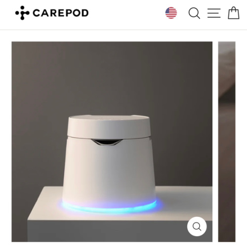 Carepod One Plus - Stainless Steel Humidifier with Mood Light