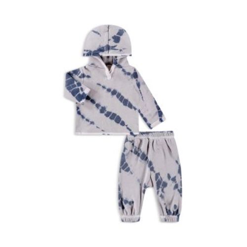 Unisex Fleece Tie Dyed Hoodie & Pants Set - Baby