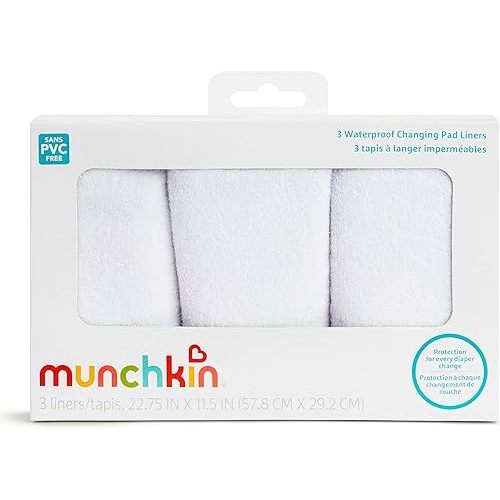 Munchkin® Waterproof Changing Pad Liners, 3 Count, (Pack of 1)