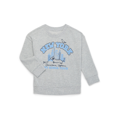 Wonder Nation Toddler Boys Fleece Graphic Top with Long-Sleeves, Sizes 12M-5T