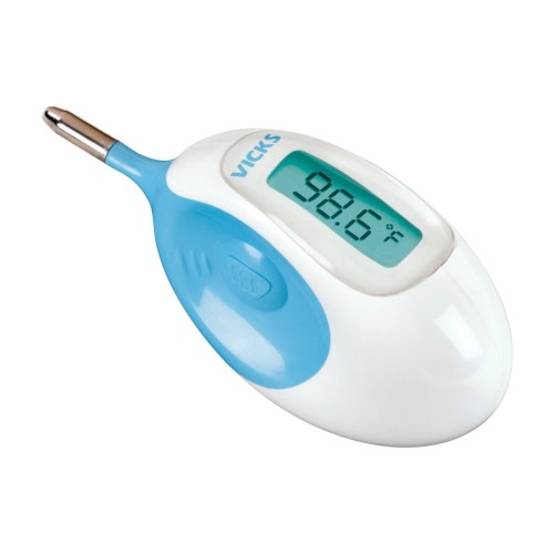 Vicks Baby Rectal Thermometer with Flexible Tip and Waterproof Design, For ages 1-3, New, V934