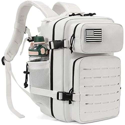 QT&QY 25L/45L Military Tactical Backpack For Men Molle Daypack 3 Day Bug Out Bag Hiking Rucksack With Bottle Holder