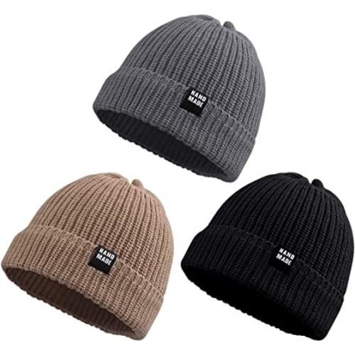 Simple Knitted Baby Beanie Hip-Hop Boys Winter Hat Toddler Kids Bonnet for Girls 0-5Y