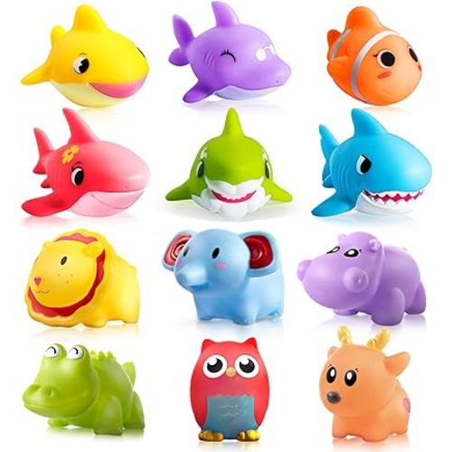 Hely Cancy Bath Toys for Kids - No Hole Baby Bath Toys, 1 Year Old Bath Toys for Infant Boys Girls Shower Water Pool Toys