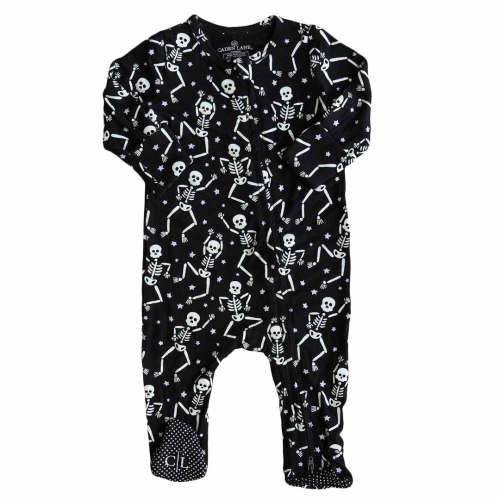 Fall Holiday Zipper Footies - Newborn