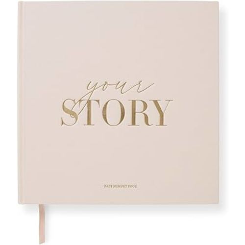 Baby Memory Book New Mom Gift - Your Story - Baby Record Book & Photo Album - Gift for Newborn Baby Boy & Girl, Great For Baby Showers (Cream)