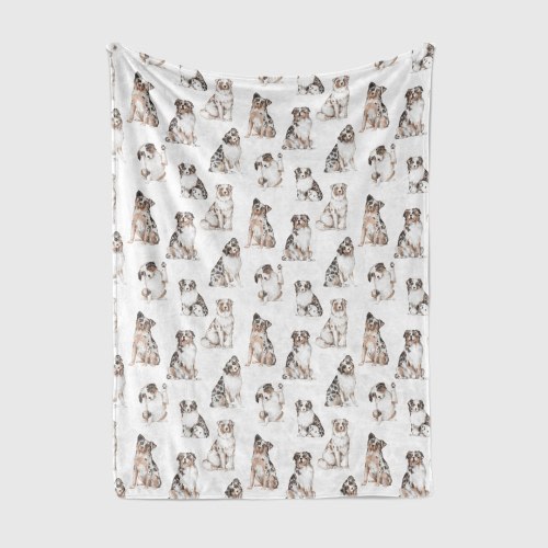 Australian Shepherd Blanket | Soft Aussie Blanket | Blue Merle Blanket | Minky | Fleece | Aussie Lovers | Dog Mom | Pet Lover Gift