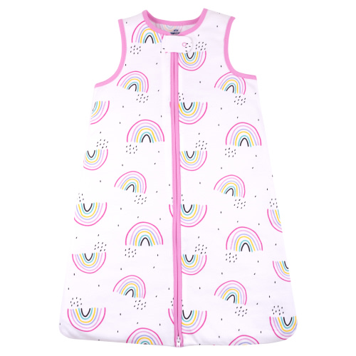 Little Star Organic 100% Pure Organic Wearable Blanket, Pink-Taste the Rainbow