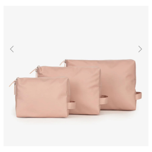 Water Resistant Zippered Pouch Set (3 Pieces)