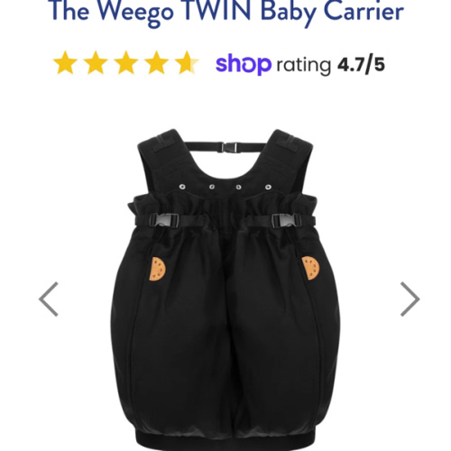 The Weego TWIN Baby Carrier