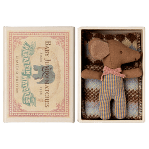 Pink Baby Mouse in Matchbox - Maileg - Maileg USA