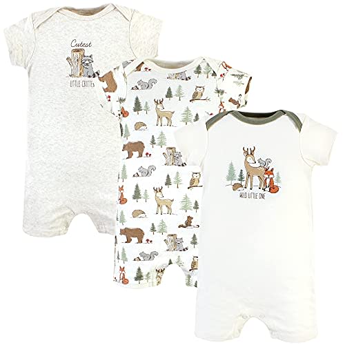 Hudson Baby Unisex Cotton Rompers