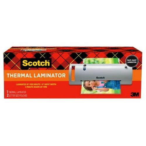 Scotch TL902 Thermal Laminator, White, For Home, Office or School Supplies, 9 in., 1 Laminating Machine: Electric, 1 Year Warranty