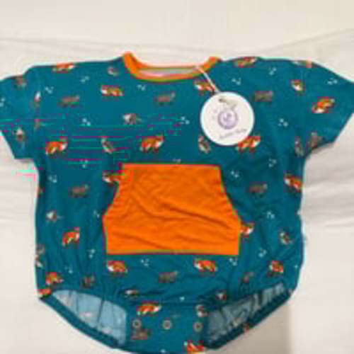 NWT 6-12m Bubble Baby Critters Short Sleeve Bubble Romper