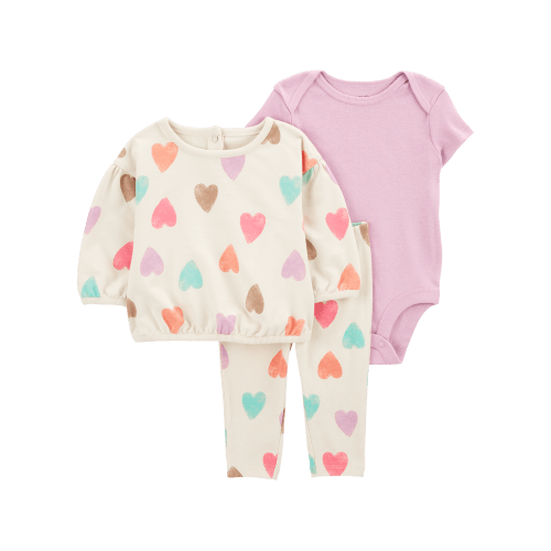 Baby 3-Piece Heart Little Cardigan Set - Carter's | Carter's